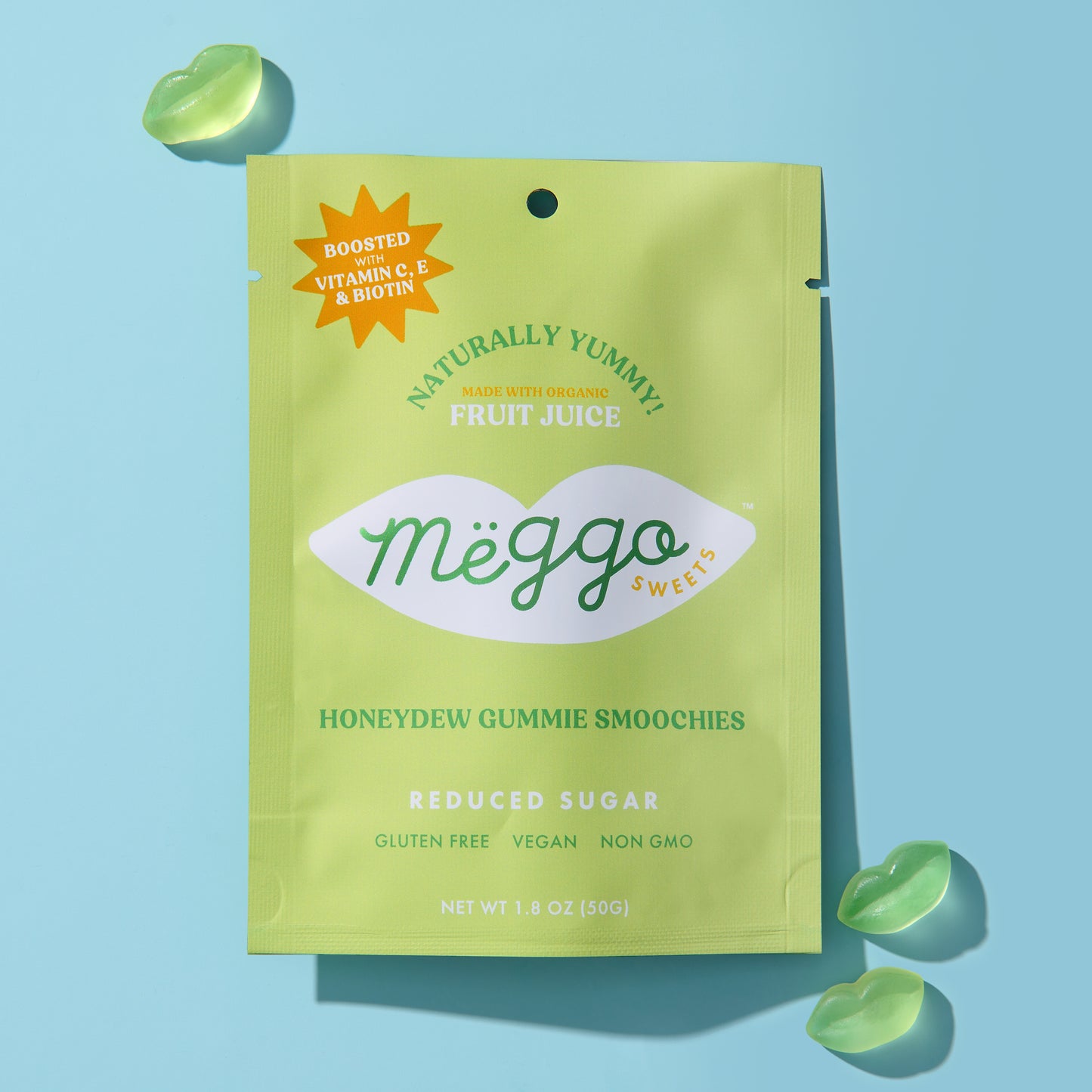 Meggo Sweets Honeydew Gummie Smoochies