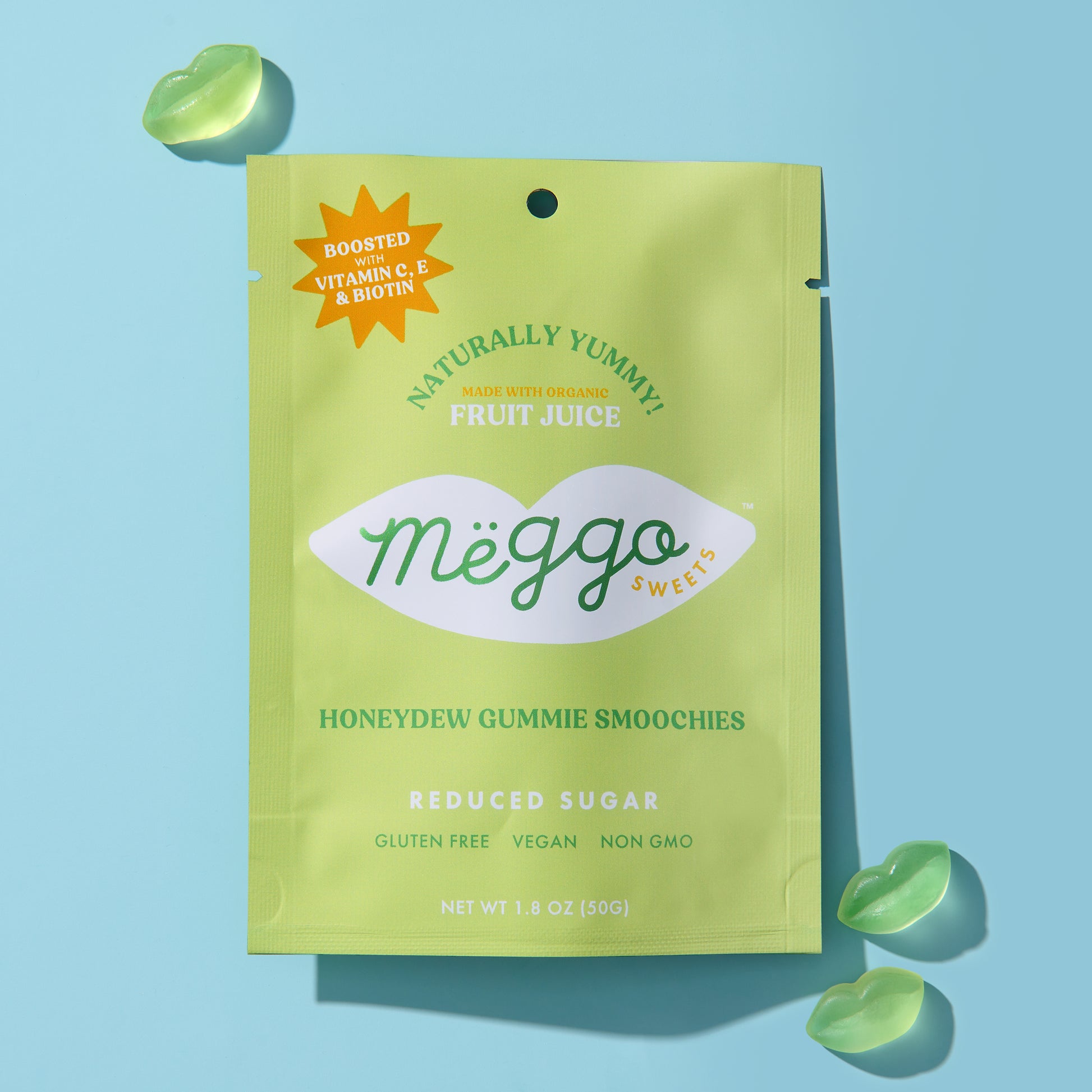 Meggo Sweets Honeydew Gummie Smoochies